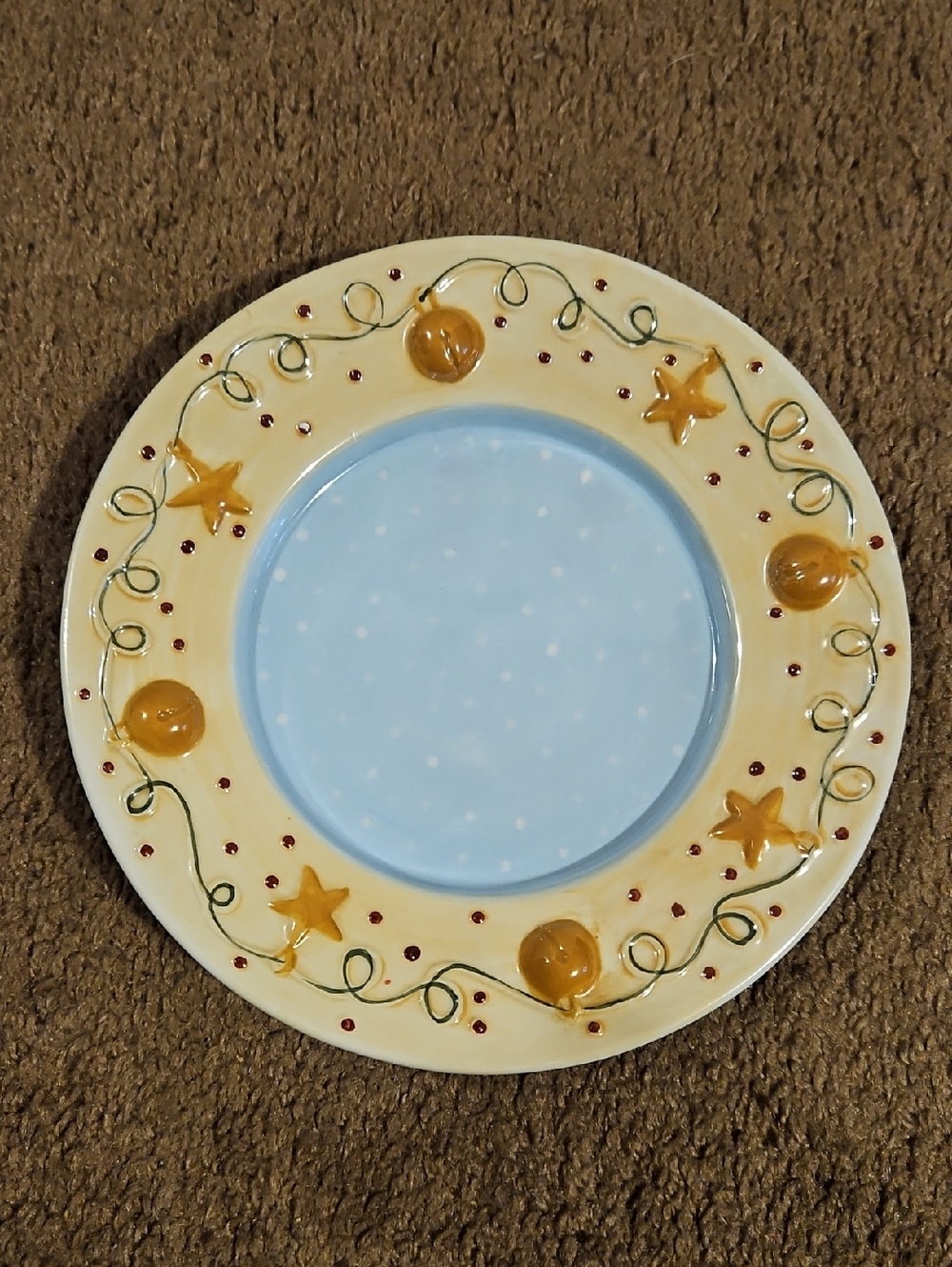 Vintage Yankee Candle Large Candle Plate